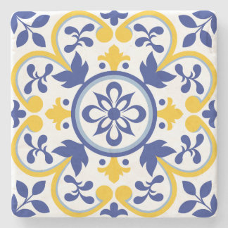 Mediterranean Bloom Stone Coaster