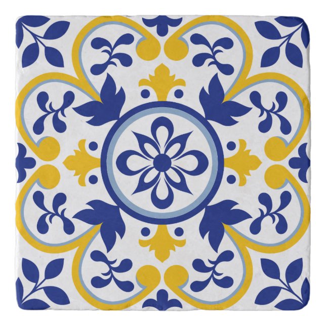 Mediterranean Bloom Trivet (Front)