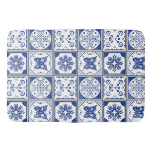 Mediterranean Blue Bath Mat