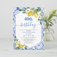 Mediterranean Blue Lemon Positano Birthday 