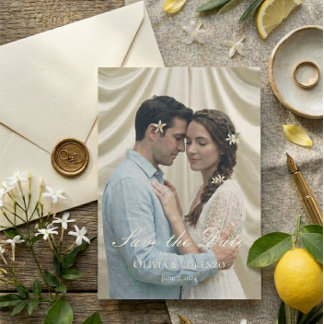 Mediterranean Blue Tile Photo Amalfi Coast Wedding Save The Date