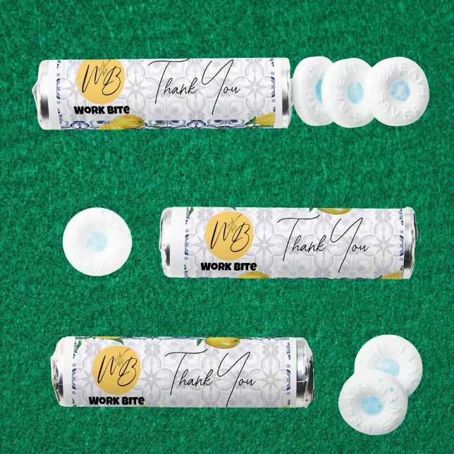 Mediterranean Business Logo Promotional Thank you Breath Savers® Mints (Creator Uploaded)