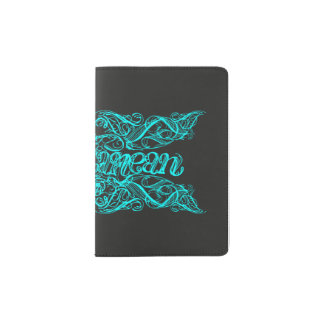 Mediterranean - Calligraphy Passport Holder