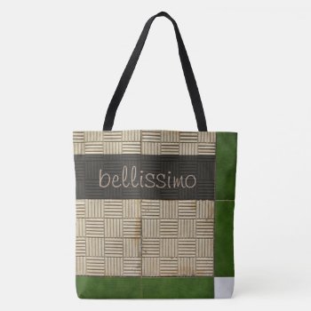 Mediterranean Ceramic Tiles Photo Any Text Tote Bag by KreaturRock at Zazzle