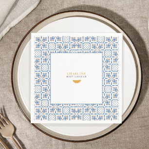 Mediterranean Citrus Baby Shower Paper Napkins