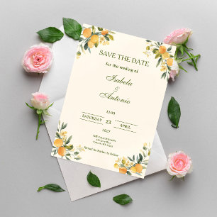 Mediterranean Citrus Botanical Save the Date