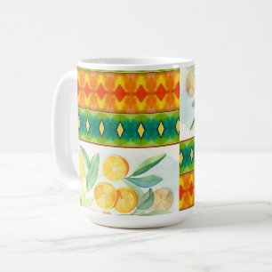 Mediterranean Citrus Delight. Orange and Lemons Coffee Mug