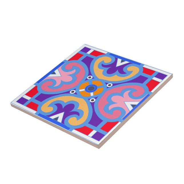 Mediterranean,colorful tile  (Side)