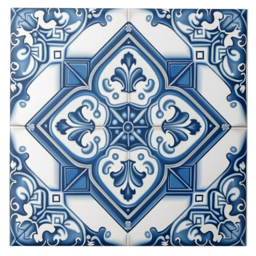 Mediterranean Decorative Pattern Ceramic Tile