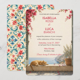 Mediterranean Escape Wedding Invitation Riviera