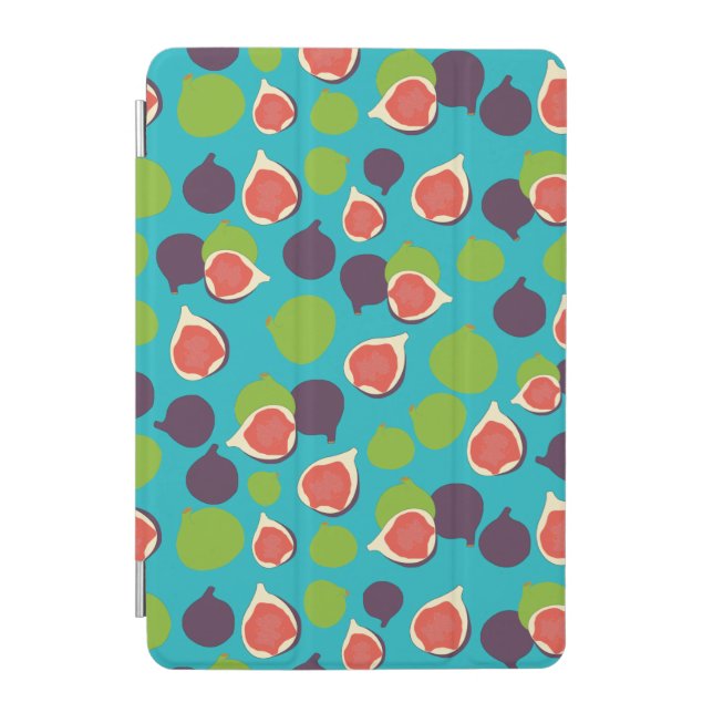 Mediterranean Fig Summer Fruit Pattern   iPad Mini Cover (Front)