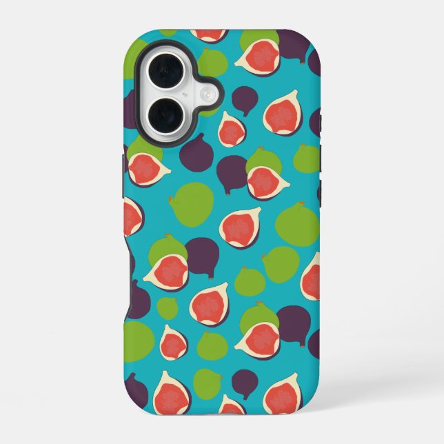 Mediterranean Fig Summer Fruit Pattern   Iphone Case (Back)