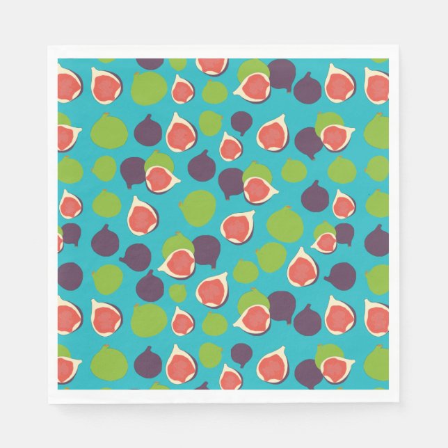 Mediterranean Fig Summer Fruit Pattern   Napkins (Front)
