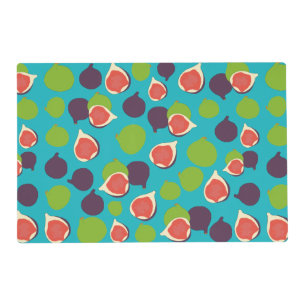 Mediterranean Fig Summer Fruit Pattern    Placemat