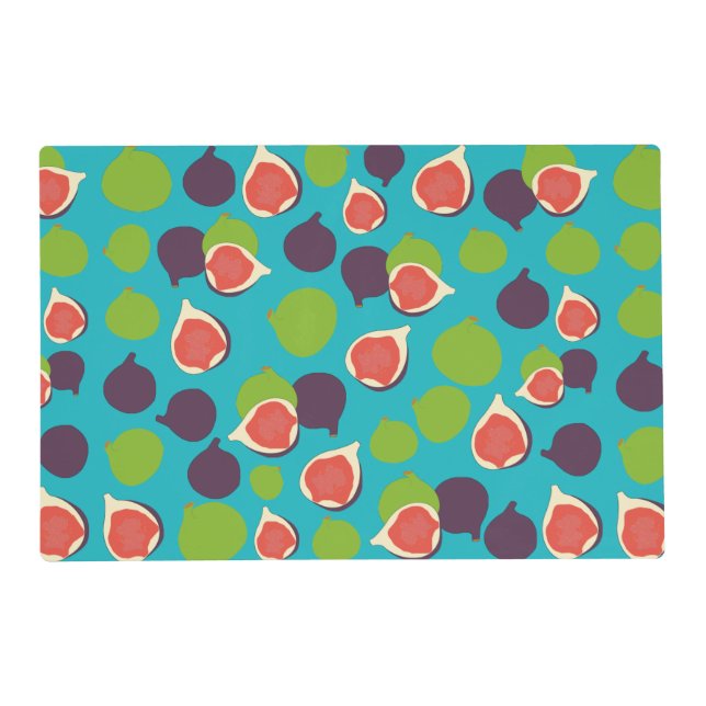Mediterranean Fig Summer Fruit Pattern    Placemat (Front)