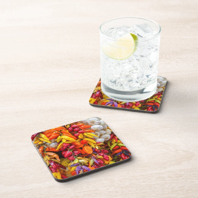 Mediterranean flavors beverage coaster (Right Side)