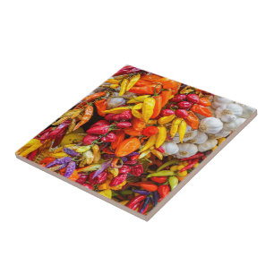 Mediterranean flavors ceramic tile