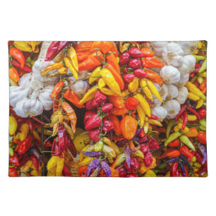 Mediterranean flavors cloth placemat