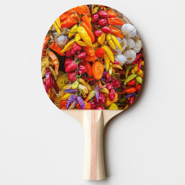 Mediterranean flavors ping pong paddle (Back)