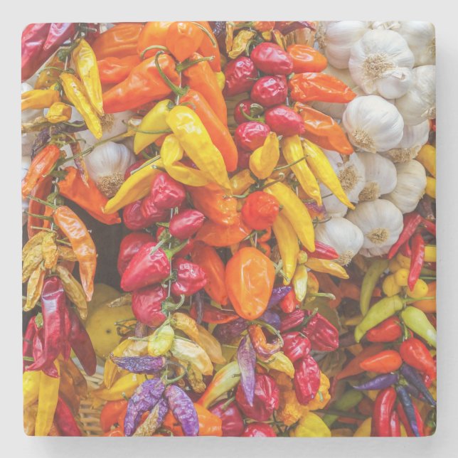 Mediterranean flavors stone coaster (Front)