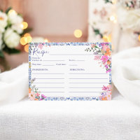 Mediterranean Floral Tile Bridal Shower Recipe
