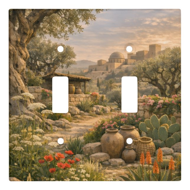 Mediterranean Garden Path  Light Switch Cover (Front)