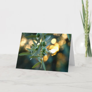 Mediterranean Gold; Olives On It’s Tree Branch Card