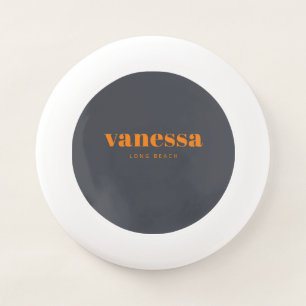 Mediterranean Gray Minimal Modern Classic Name Wham-O Frisbee