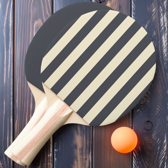 Mediterranean Gray Polo Striping and Solid Ping Pong Paddle (Creator Uploaded)