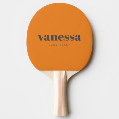 Mediterranean Gray Rev Minimal Modern Classic Name Ping Pong Paddle