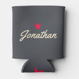 Mediterranean Gray Vintage Star Signature Can Cooler