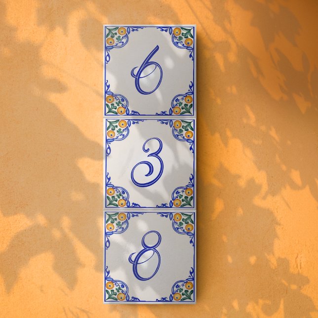 Mediterranean House Number – Arancia Ceramic Tile (Creator Uploaded)