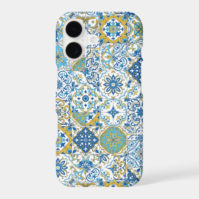 Mediterranean hues/ Azulejo tiles Case-Mate iPhone Case (Back)