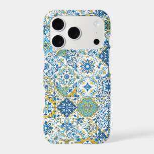 Mediterranean hues/ Azulejo tiles iPhone 17 Pro Case