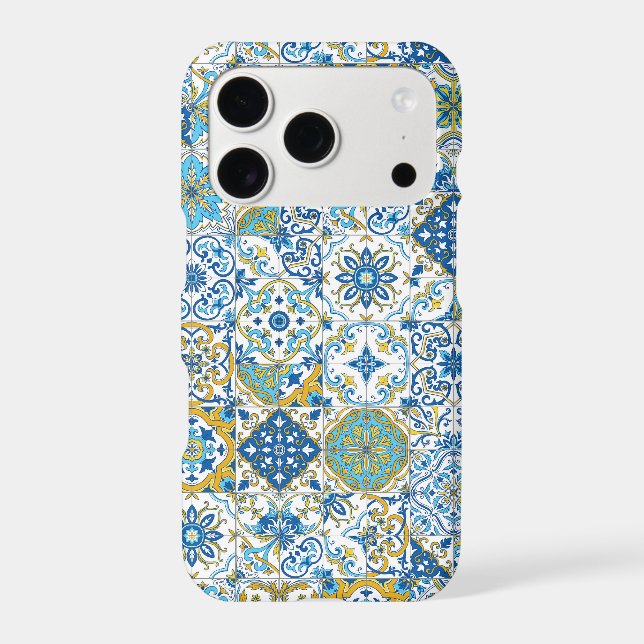 Mediterranean hues/ Azulejo tiles Case-Mate iPhone Case (Back)