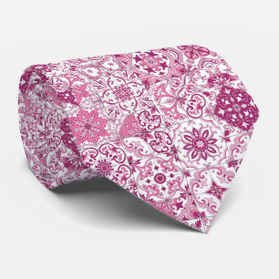 Mediterranean hues/ Azulejo tiles Neck Tie