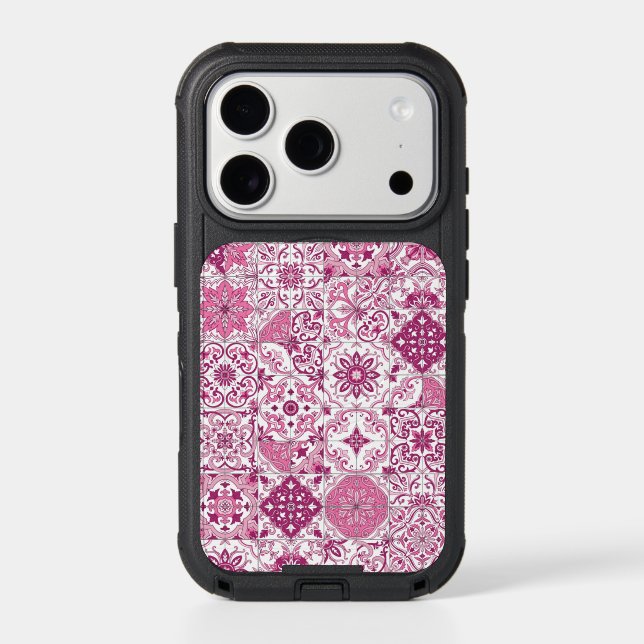 Mediterranean hues/ Azulejo tiles Otterbox iPhone Case (Back)