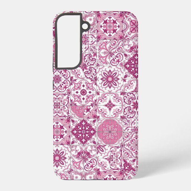 Mediterranean hues/ Azulejo tiles Samsung Galaxy Case (Back)