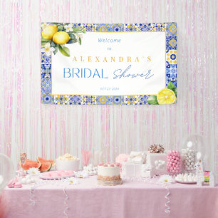 Mediterranean Italian Lemon Bridal Shower Banner
