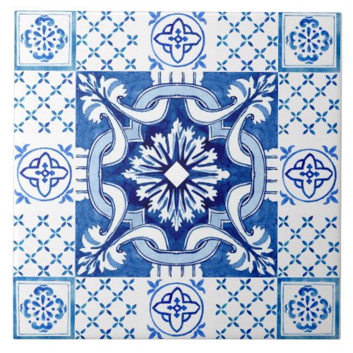 Mediterranean Italian tile design seamless 