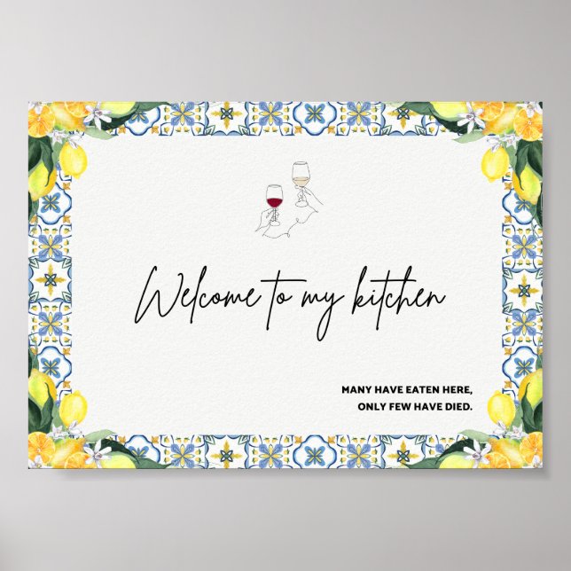 Mediterranean Kitchen Sign (Front)