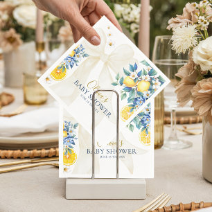 Mediterranean Lemon Amalfi Citrus Baby Shower  Napkins