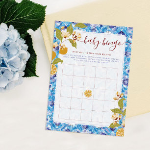 Mediterranean Lemon Amalfi Coast Baby Shower Invitation