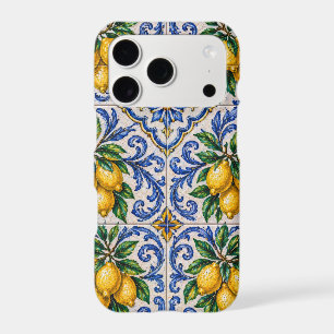 Mediterranean Lemon Azulejo Tile iPhone 17 Pro Case