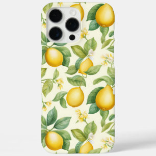 Mediterranean Lemon Blossoms Citrus iPhone 16 Pro Max Case