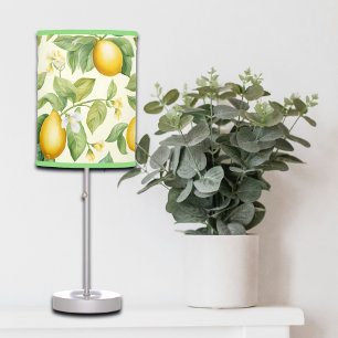 Mediterranean Lemon Blossoms Citrus Table Lamp