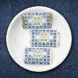 Mediterranean Lemon Blue Tile Bridal Shower Hershey's Miniatures<br><div class="desc">A pretty lemon and Italian blue tile bridal shower Hershey's chocolate miniatures. Personalize it with the bride to be's name and shower date. Pretty bridal shower favor.  Designed for you by Blackberry Boulevard.</div>