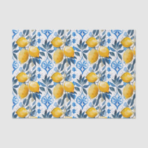  Mediterranean Lemon Botanical Tissue Paper