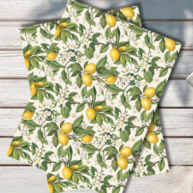  Mediterranean Lemon Botanical Tissue Paper (Creator Uploaded)