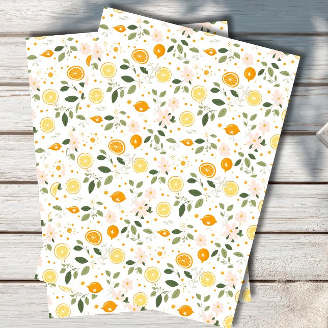  Mediterranean Lemon Botanical Tissue Paper (Creator Uploaded)